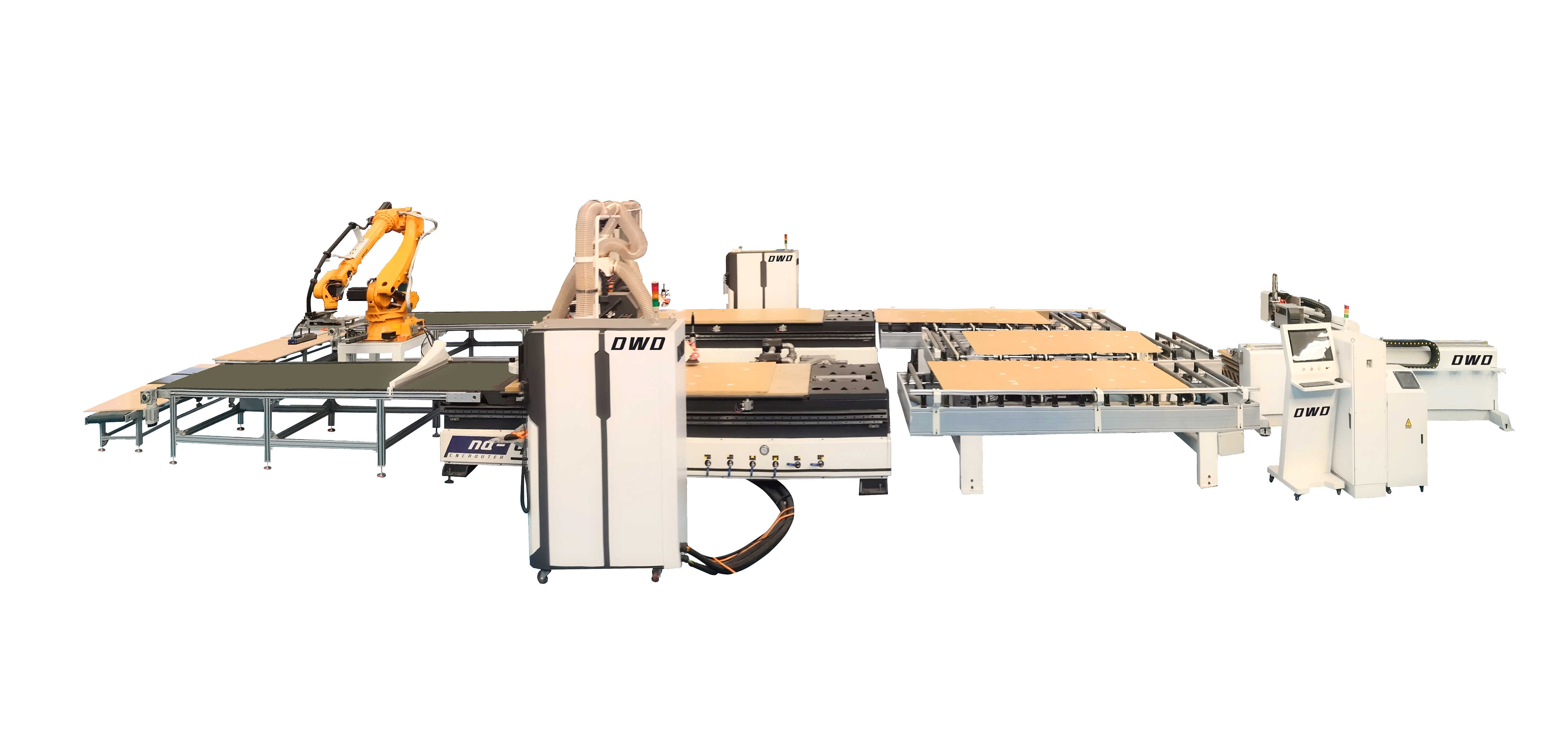 一拖二圓盤(pán)換刀加工中心連線(xiàn)